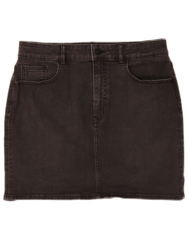 Saia jeans feminina Lee 13-14 anos W30 algodão preto
