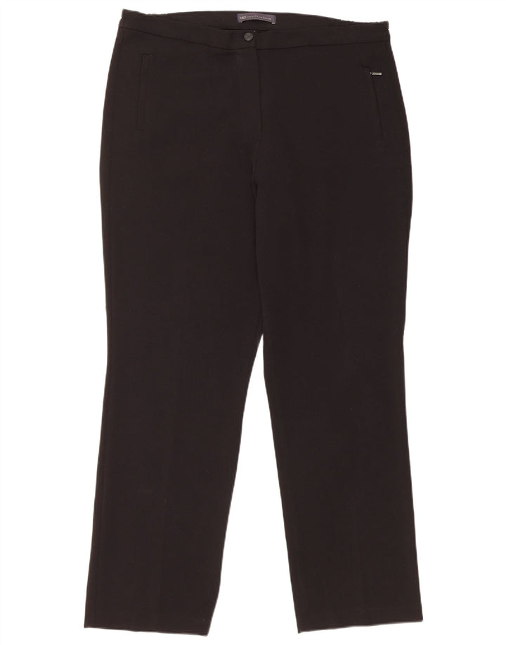 Calça feminina casual justa Marks & Spencer W36 L28 preta