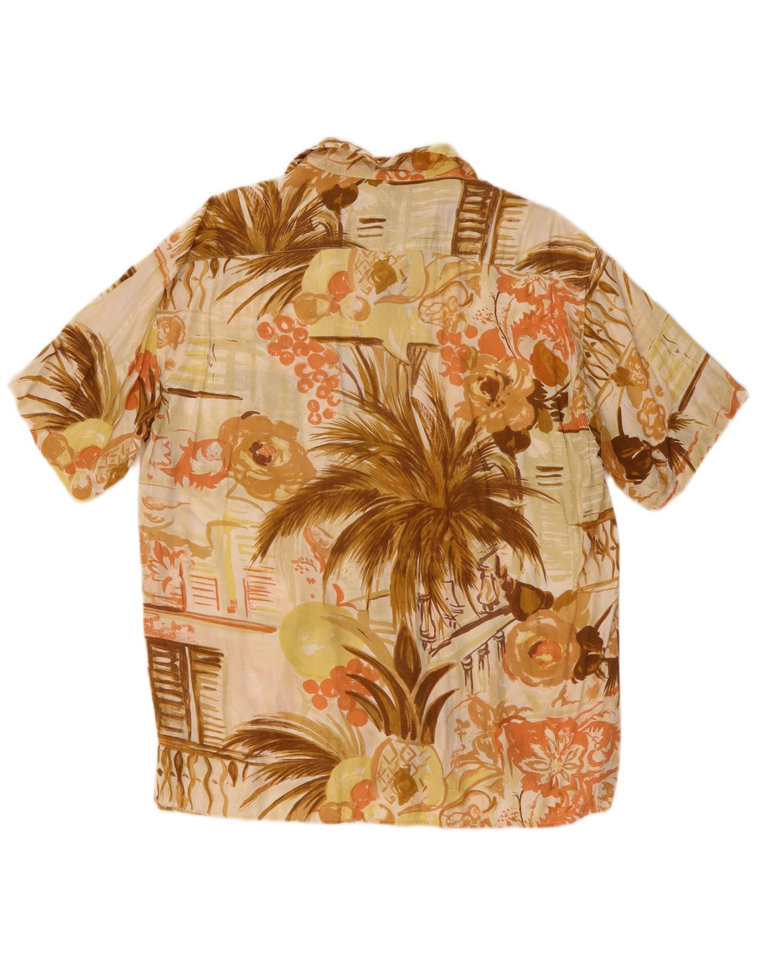 Camisa masculina de manga curta CIAO médio bege floral