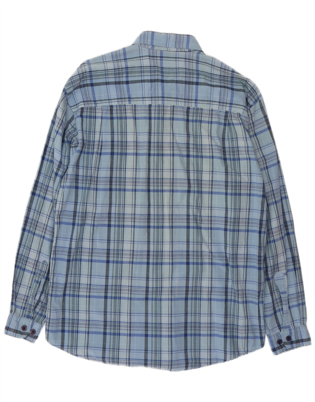 Camisa masculina WRANGLER XL algodão xadrez azul