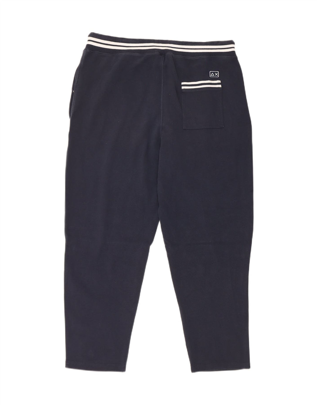 Calça de treino masculina Sun68 XL azul marinho algodão