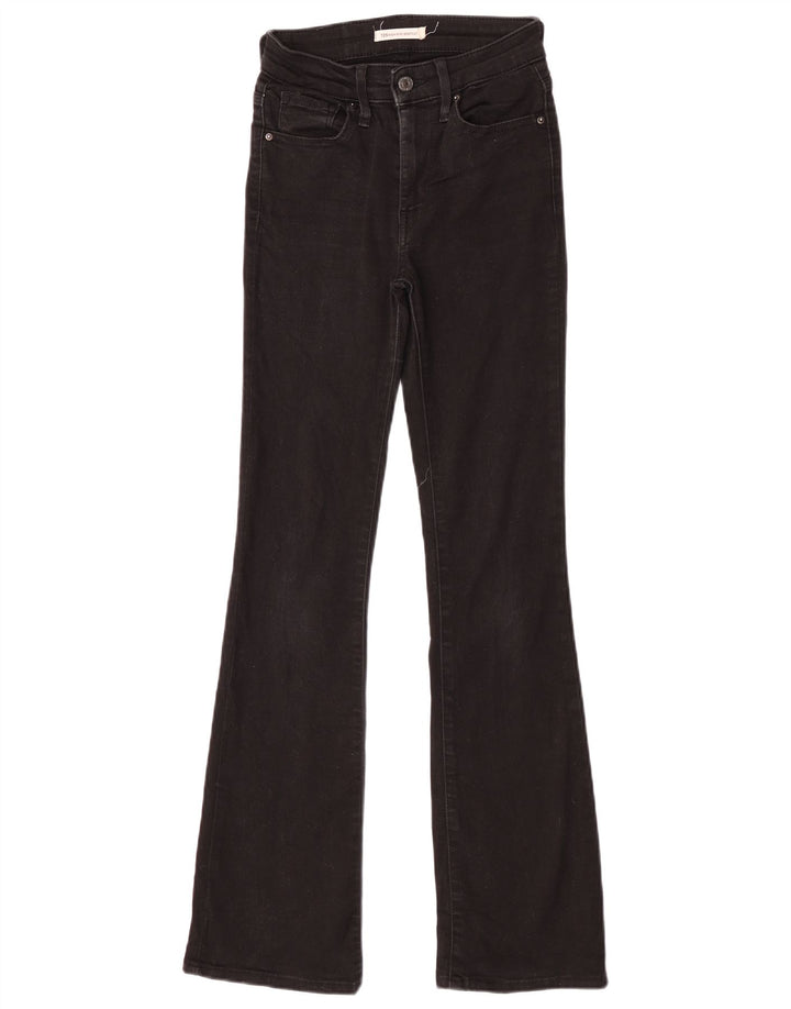 Calça jeans feminina Levi's 725 High Rise Bootcut W24 L32 algodão preto