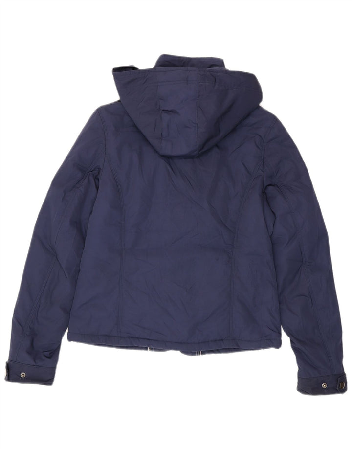 Jaqueta utilitária feminina com capuz Tommy Hilfiger Reino Unido 12 médio azul marinho