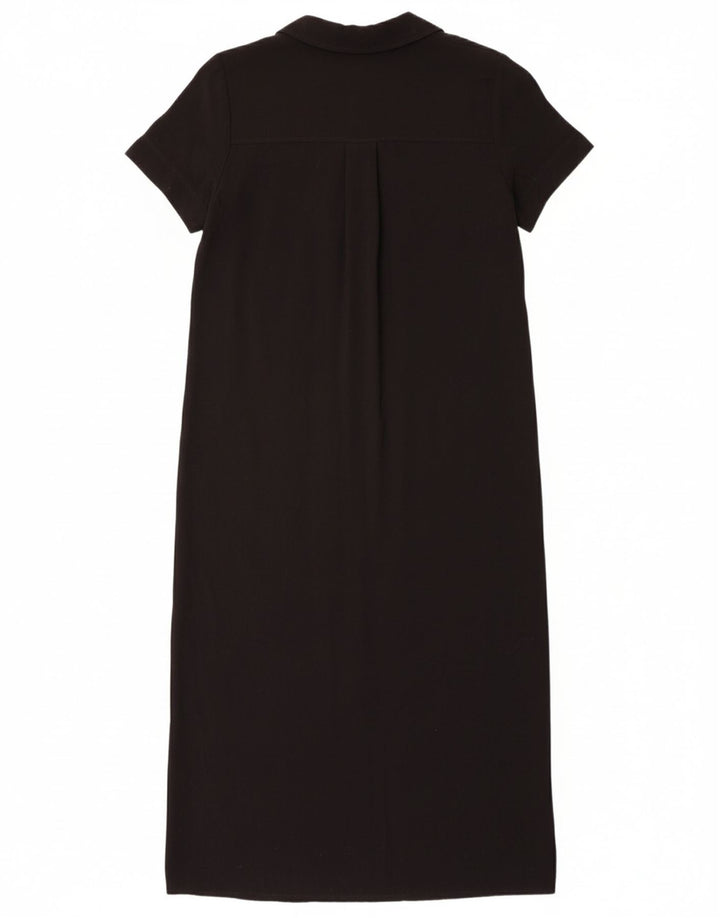 WHISTLES Vestido maxi feminino UK 12 viscose preta média