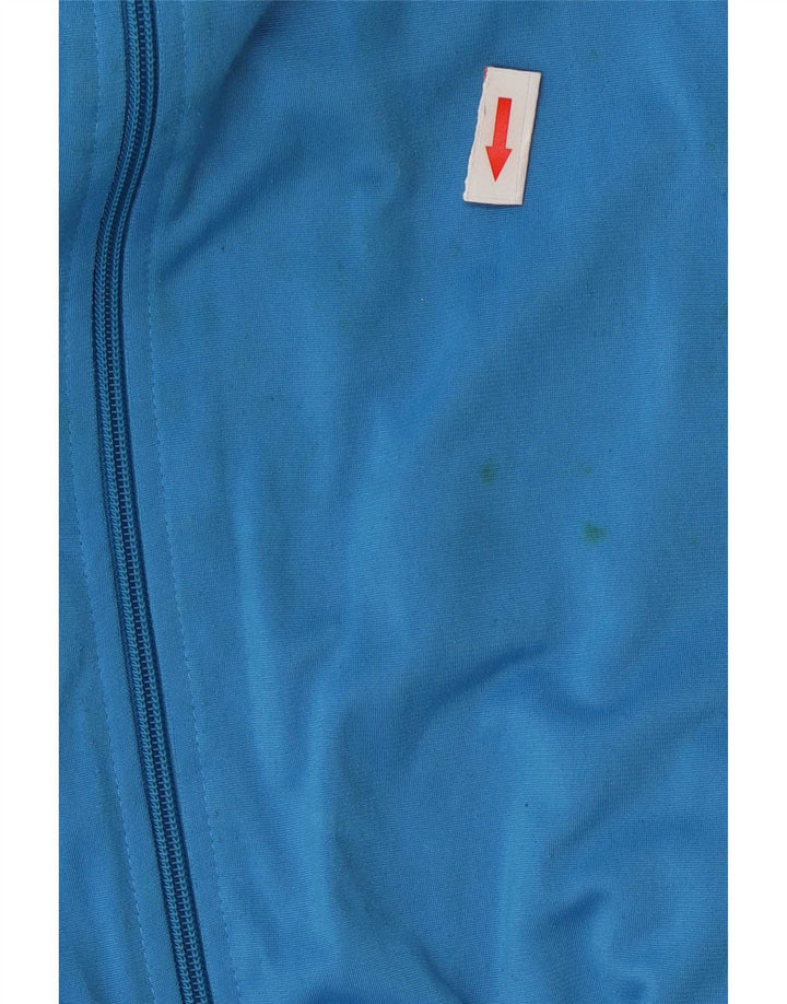 Adidas Mens Tracksuit Top Jacket UK 36/38 Pequeno Azul Colorblock Poliéster