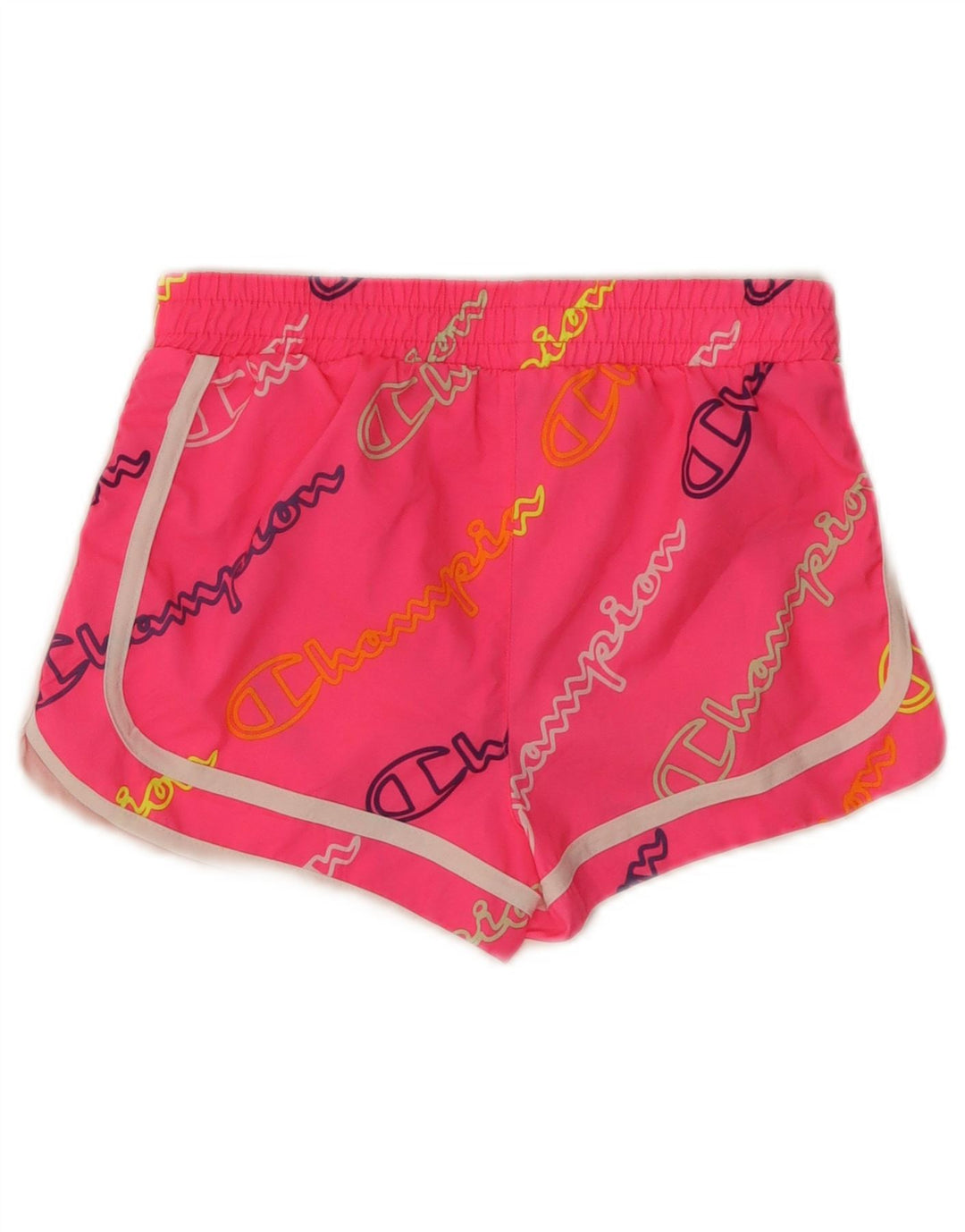Shorts esportivos gráficos Champion para meninas 9-10 anos poliéster rosa médio