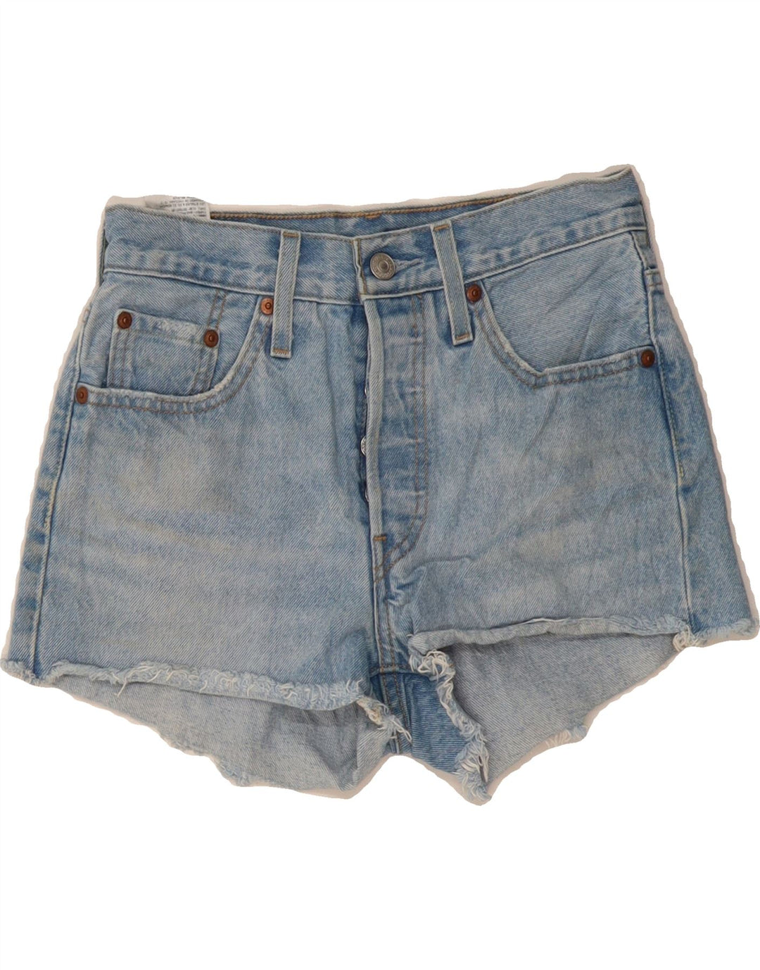 LEVI'S Womens 501 Denim Hot Pants W24 XS Blue Cotton Vintage Levi's and Second-Hand Levi's from Messina Hembry 