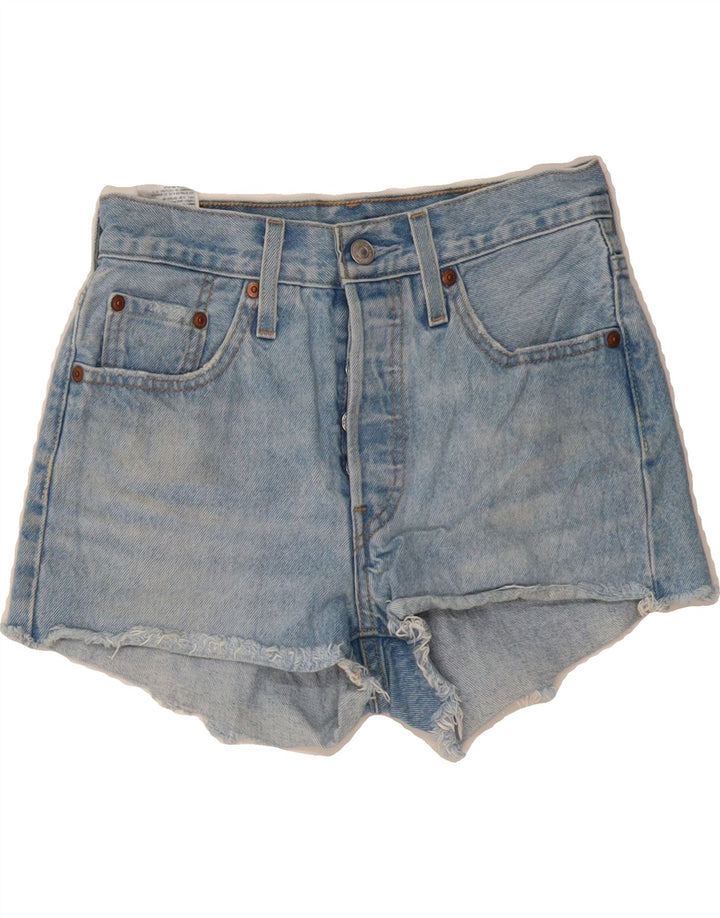 LEVI'S Womens 501 Denim Hot Pants W24 XS Blue Cotton Vintage Levi's and Second-Hand Levi's from Messina Hembry 