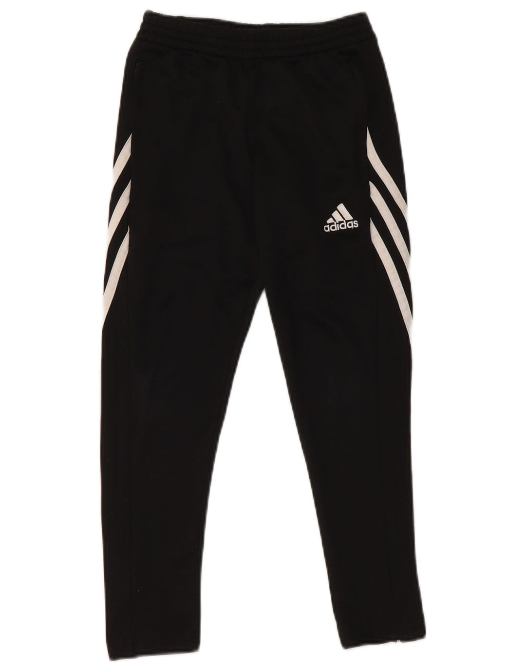 Calças de treino ADIDAS Boys Climalite 7-8 anos pequenas poliéster preto