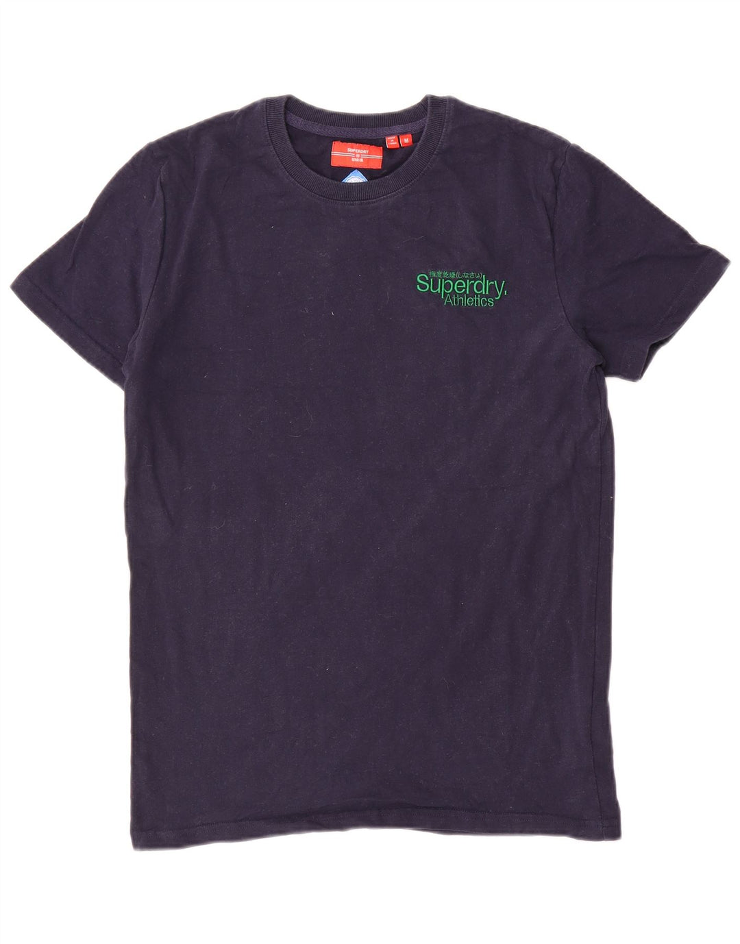 Camiseta masculina Superdry Top médio algodão azul marinho