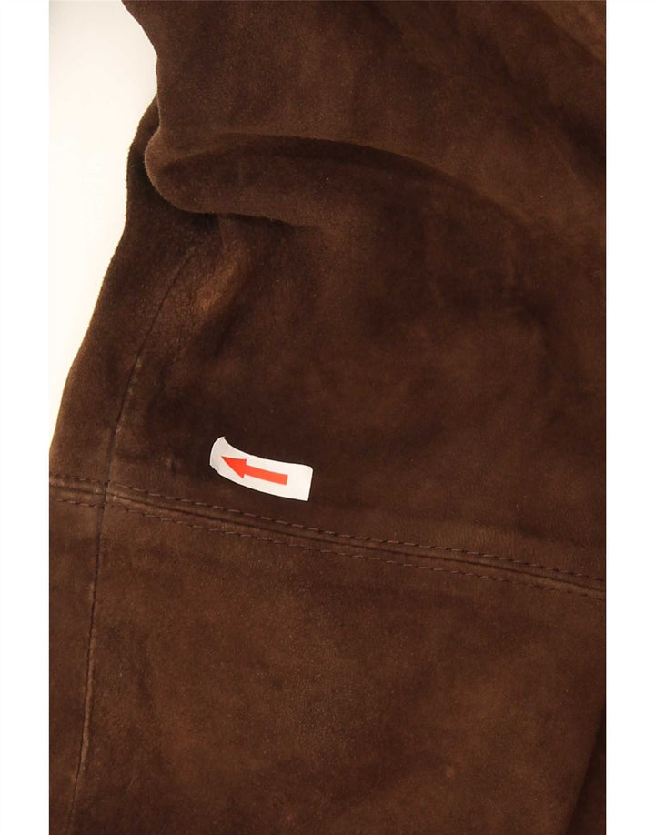 Sobretudo feminino de camurça Kennedy IT 50 XL marrom