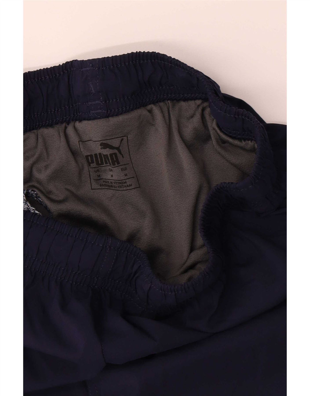 Shorts esportivos masculinos Puma médio azul marinho poliéster