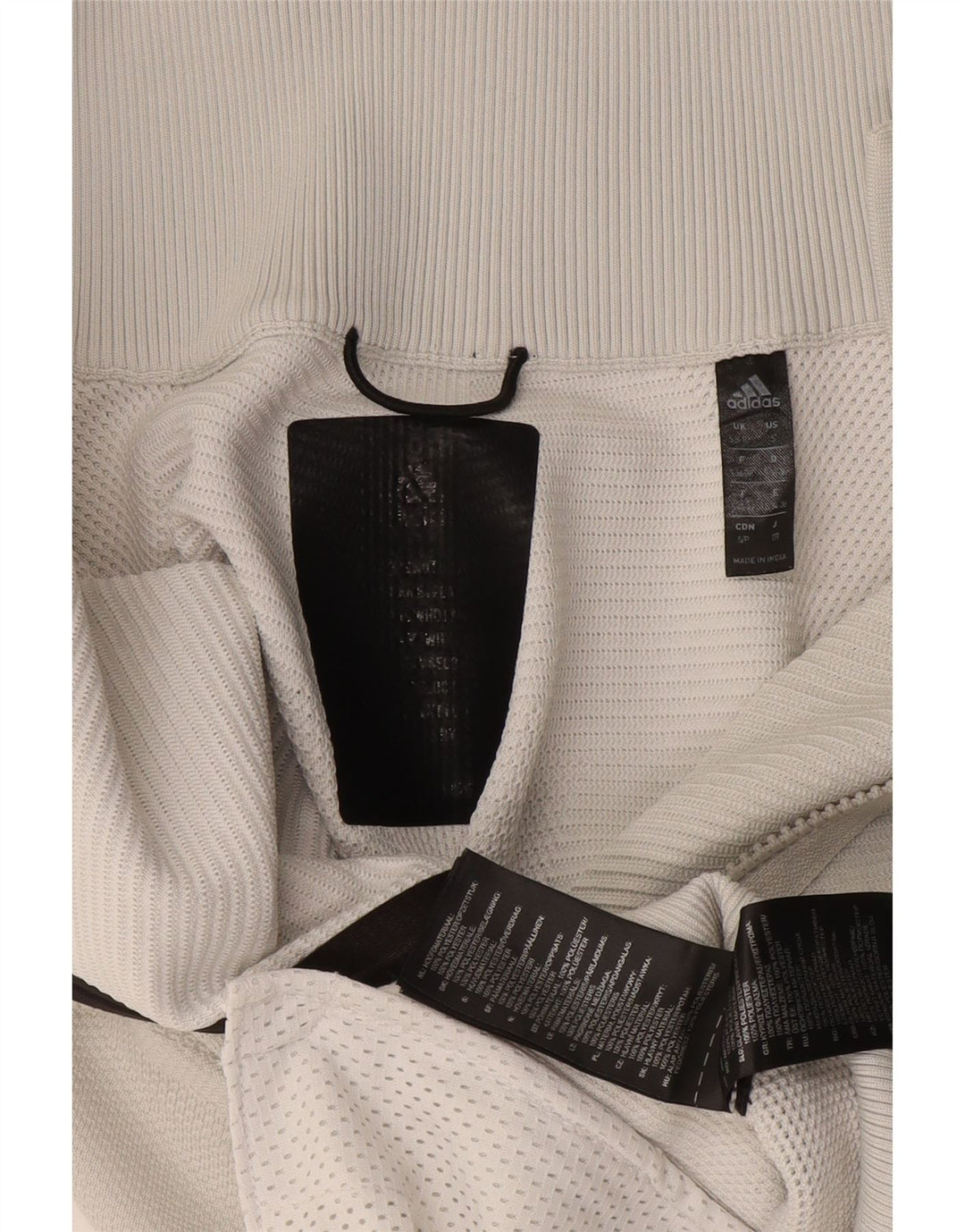 Adidas Womens Graphic Tracksuit Top Jacket Reino Unido 8/10 Pequeno Poliéster Branco