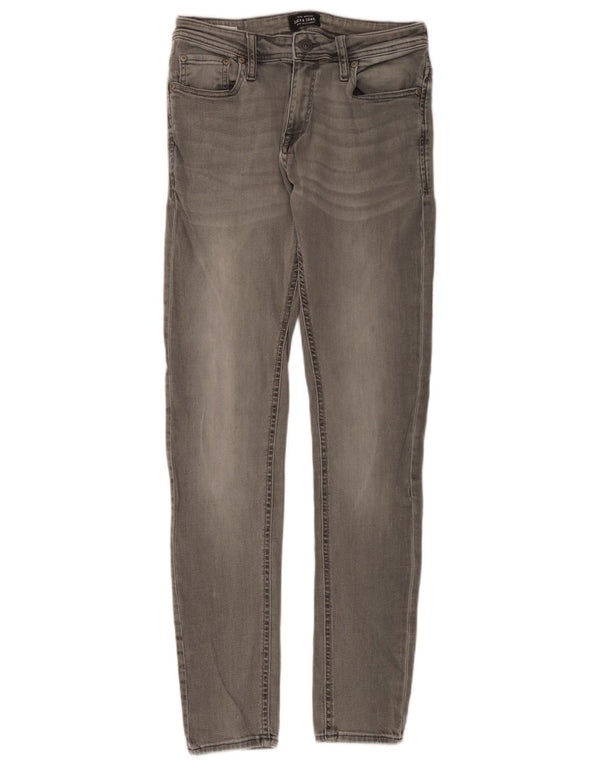 Jeans skinny masculino Jack & Jones W30 L32 algodão cinza