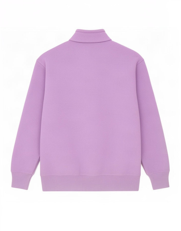 Jumper masculino Champion de lã com zíper e gola média poliéster roxo