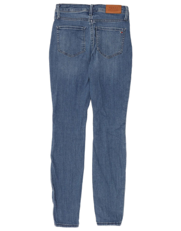 Jeans feminino Tommy Hilfiger Harlem Ultra Skinny W27 L30 azul algodão