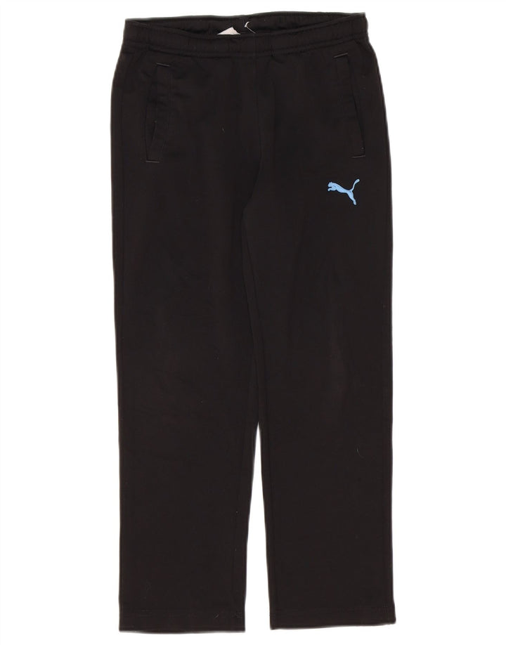 PUMA Boys Tracksuit Trousers 7-8 Years Black