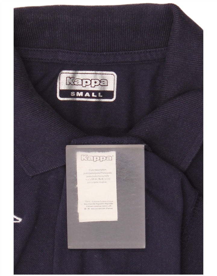 Camisa polo masculina Kappa pequena algodão azul marinho