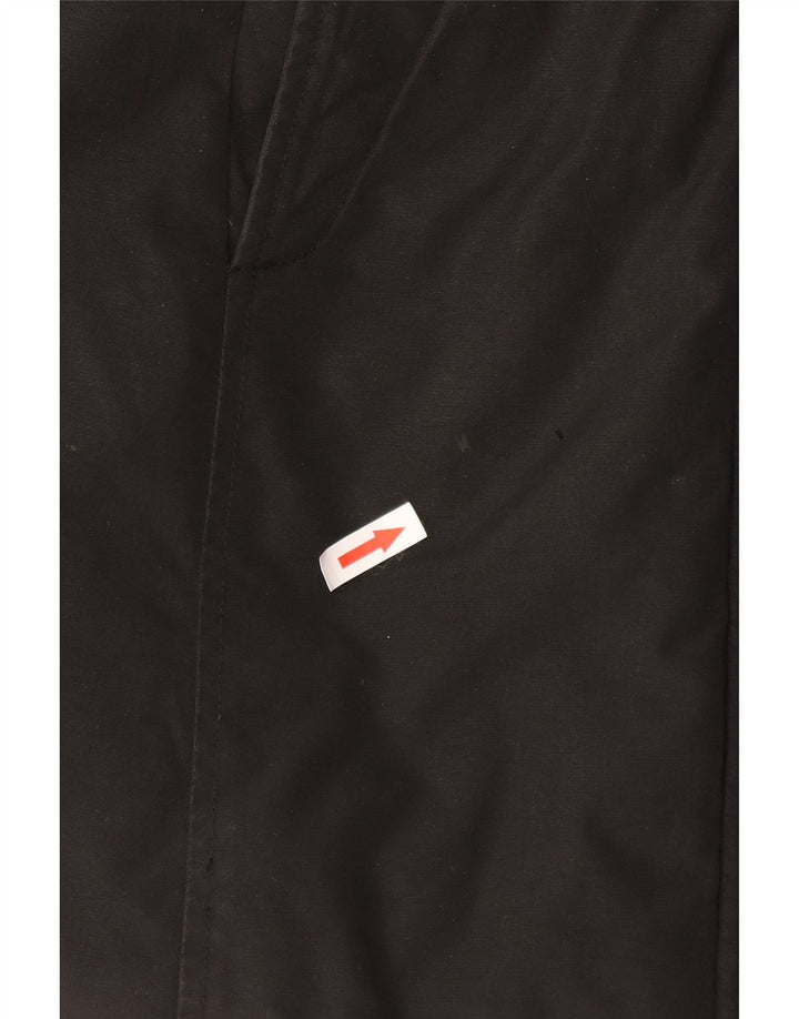 Jaqueta feminina acolchoada com capuz Woolrich Reino Unido 14 algodão preto médio