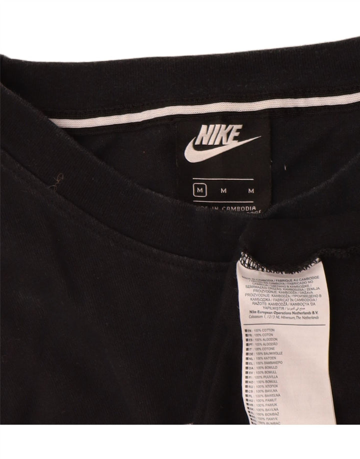 Camiseta Nike masculina gráfica Top médio algodão preto