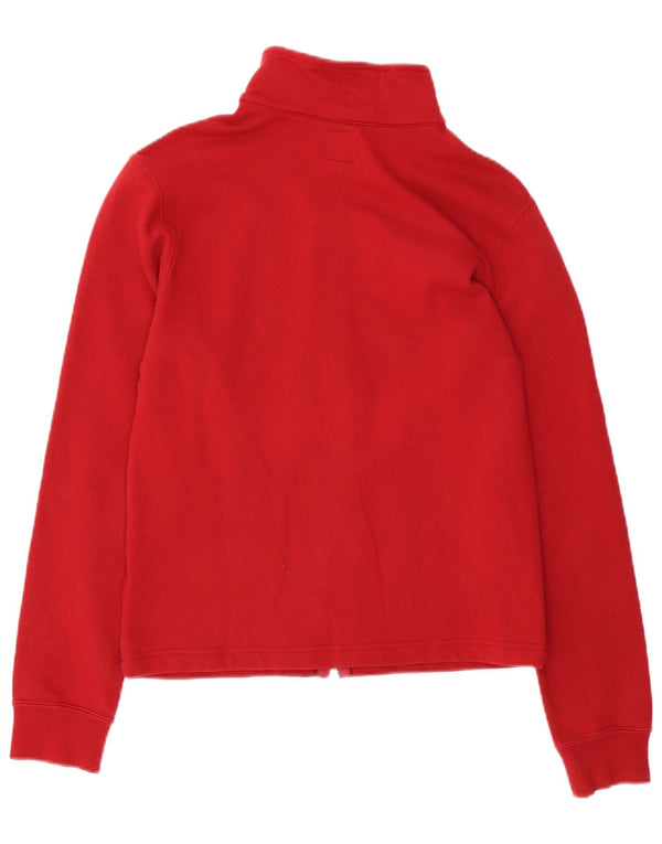 Energie Womens Tracksuit Top Jacket UK 14 Médio Borgonha Algodão