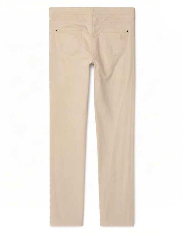 Jeans Slim Feminino Massimo Dutti EU 42 Grande W32 L31 Algodão Branco