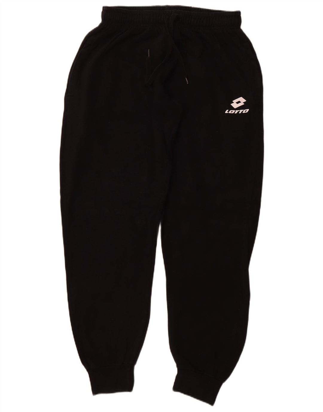 LOTTO Calça de treino masculina Joggers grande algodão preto