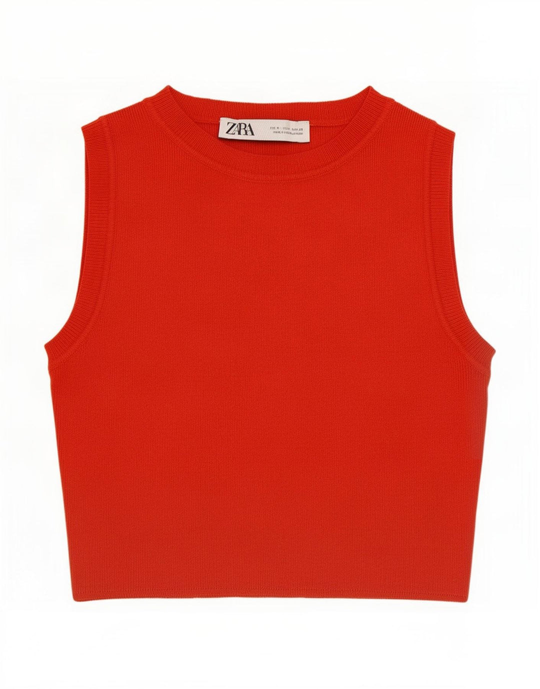 Colete feminino Zara UK 8 pequeno viscose vermelha