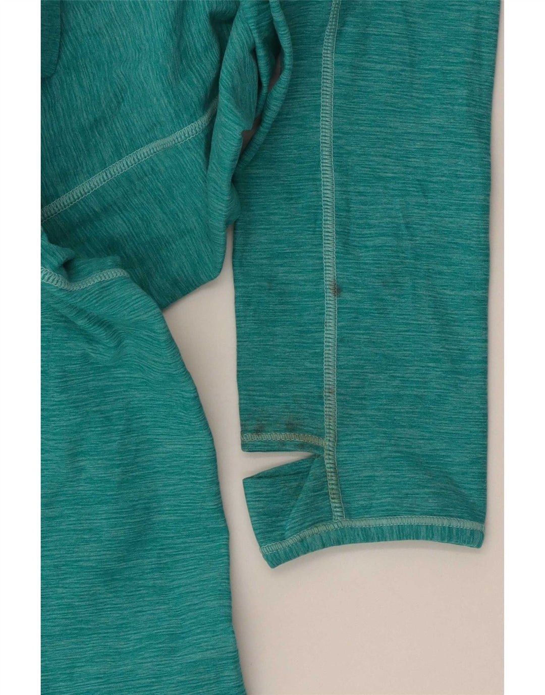 Pulôver feminino New Balance com zíper e gola alta para treino UK 12 verde médio