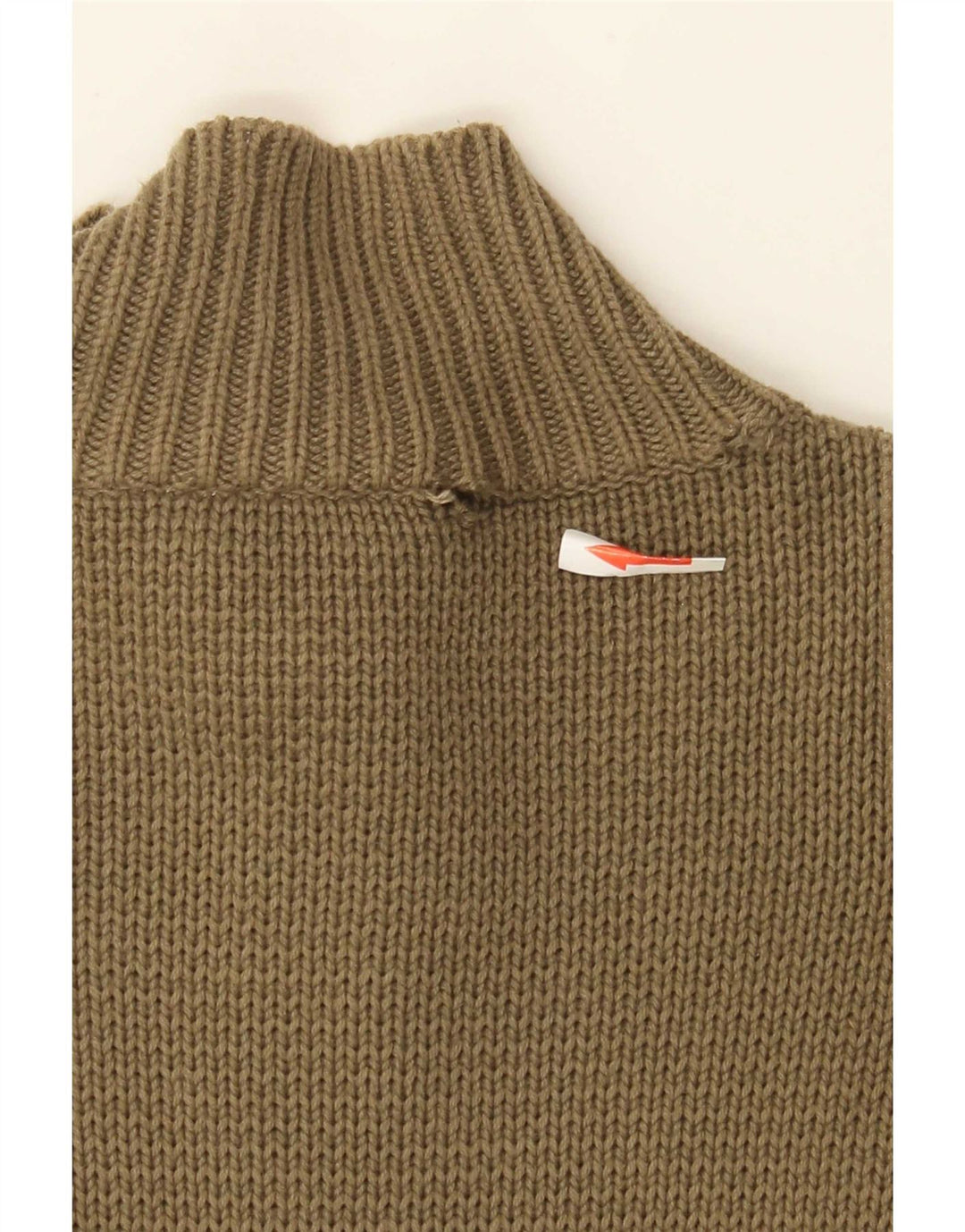Suéter cardigã masculino Quiksilver pequeno algodão cáqui