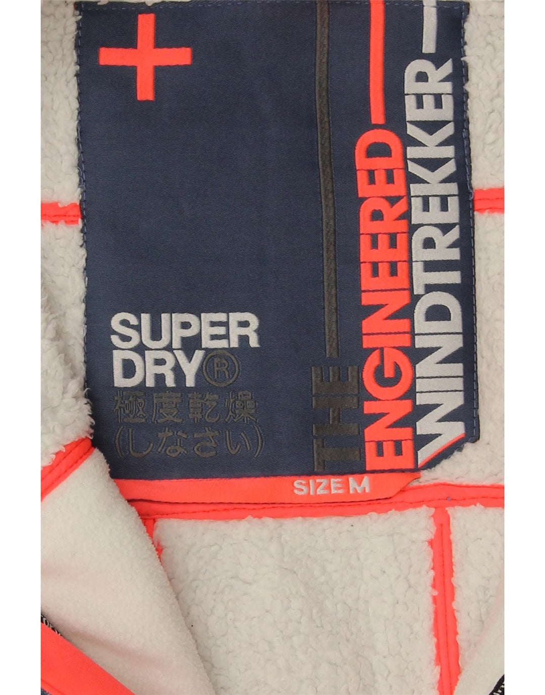Jaqueta corta-vento feminina Superdry The Windtrekker com capuz Reino Unido 14 azul médio