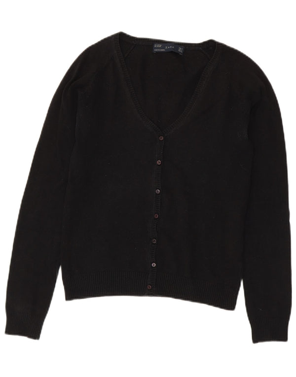 Suéter cardigã feminino Zara Reino Unido 10 pequeno preto