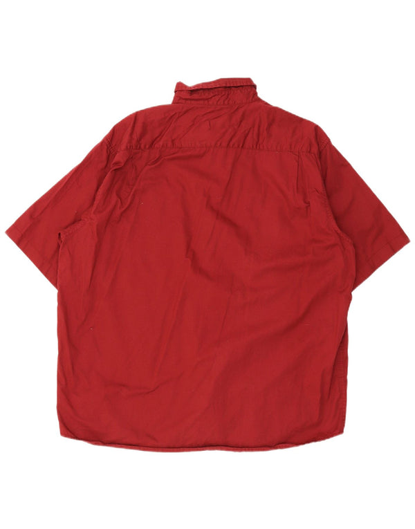 Camisa masculina Lee manga curta regular fit XL algodão vermelho