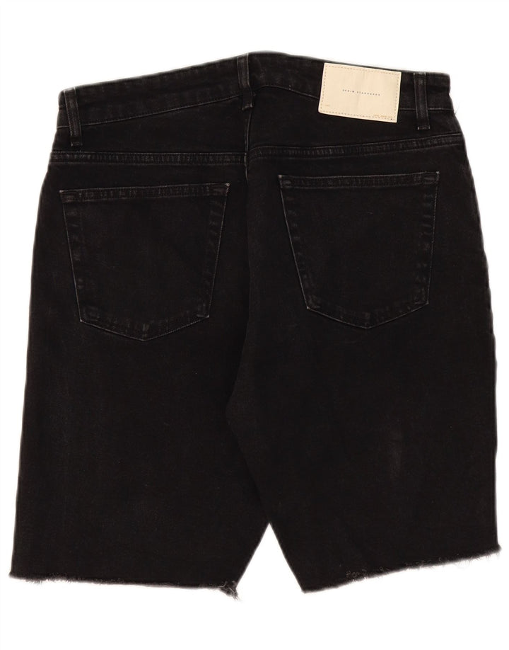 Shorts jeans masculino Zara EU 42 grande W32 preto