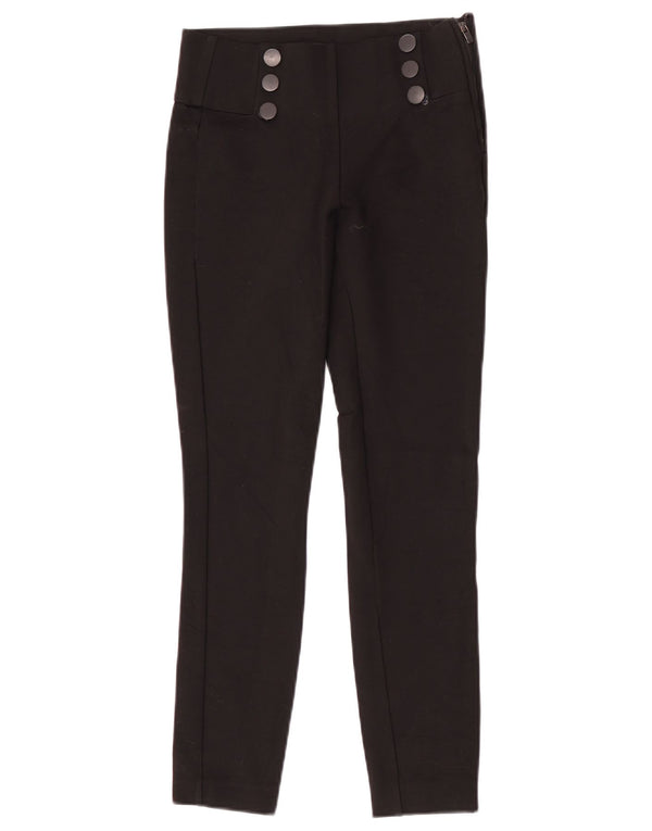 Zara Calça feminina casual slim fit XS W24 L26 preta
