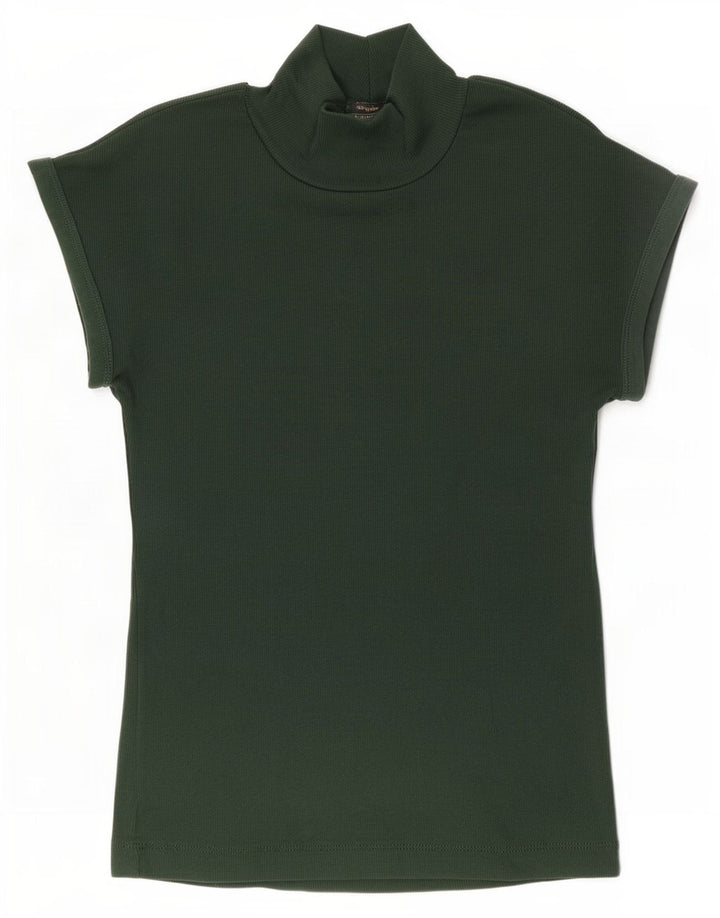 Camiseta feminina Zara UK 12 verde médio
