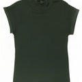 Camiseta feminina Zara UK 12 verde médio