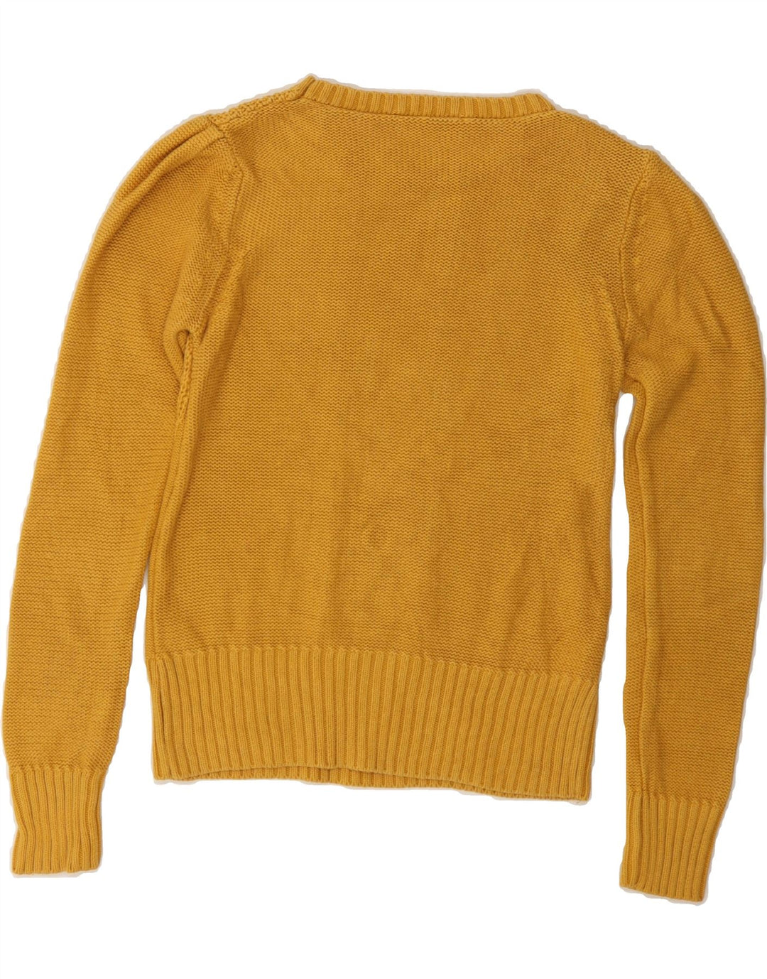 OASIS Womens Boat Neck Jumper Sweater UK 6 XS Yellow Cotton Vintage Oasis and Second-Hand Oasis from Messina Hembry 