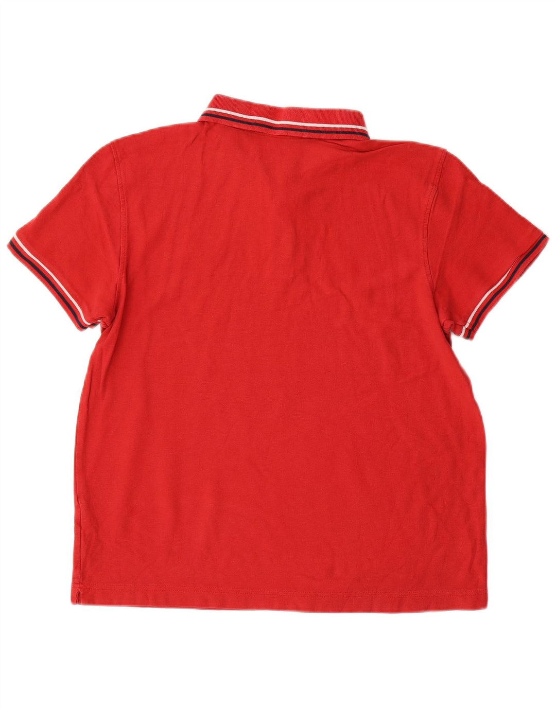 Camisa polo masculina Life's Lotto de algodão vermelho médio