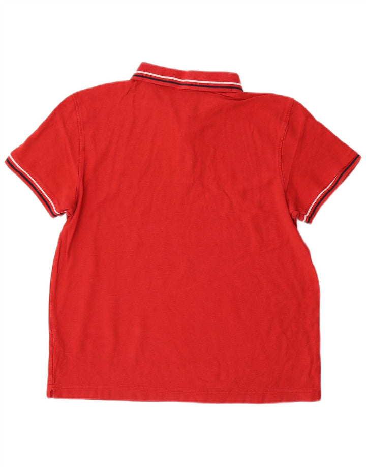 Camisa polo masculina Life's Lotto de algodão vermelho médio