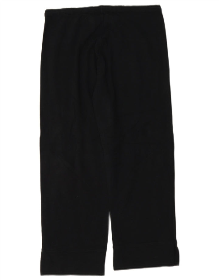 Reebok Mulher Capri Calças De Treino UK 12 Médio Preto