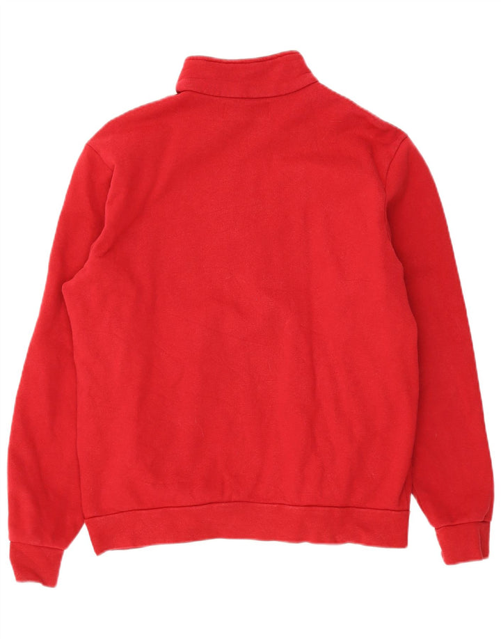 Moletom masculino Kappa com zíper e gola XL em algodão vermelho