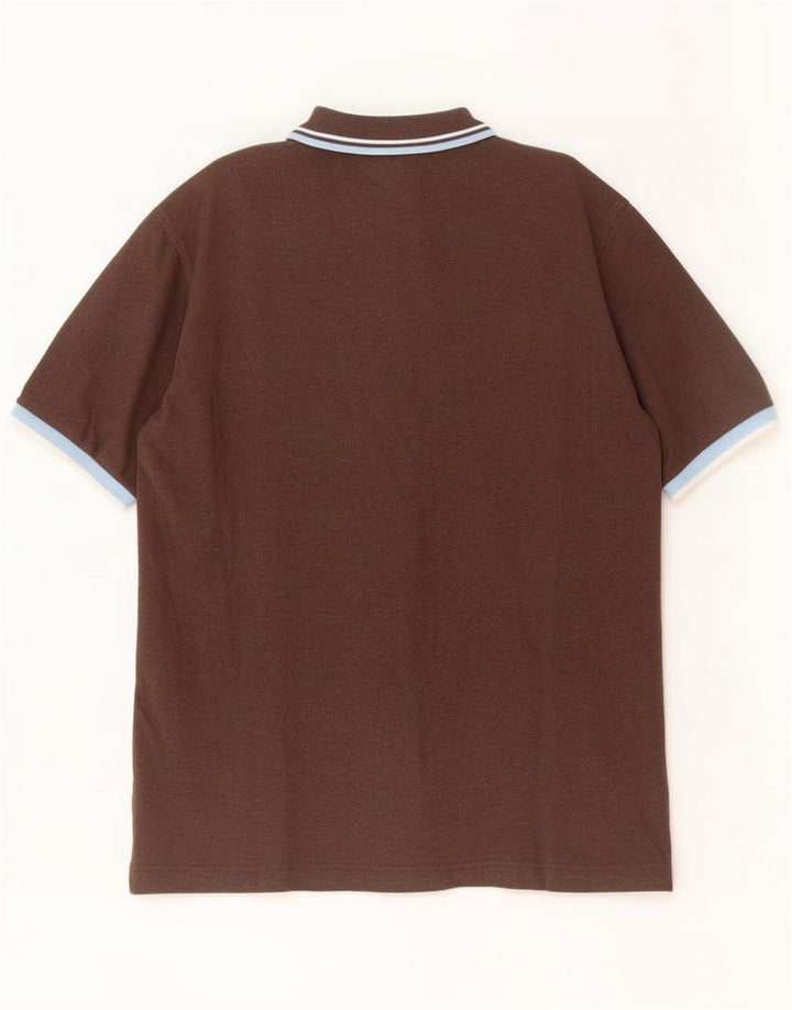 Camisa polo masculina Fila grande algodão marrom