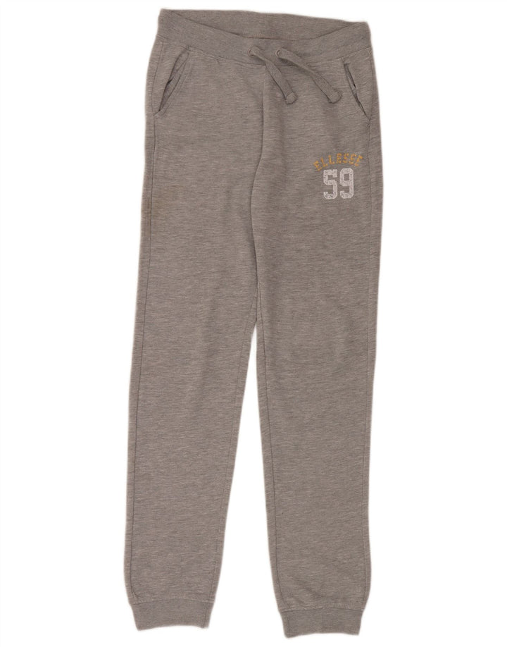 ELLESSE Boys Tracksuit Trousers Joggers 13-14 Years Grey
