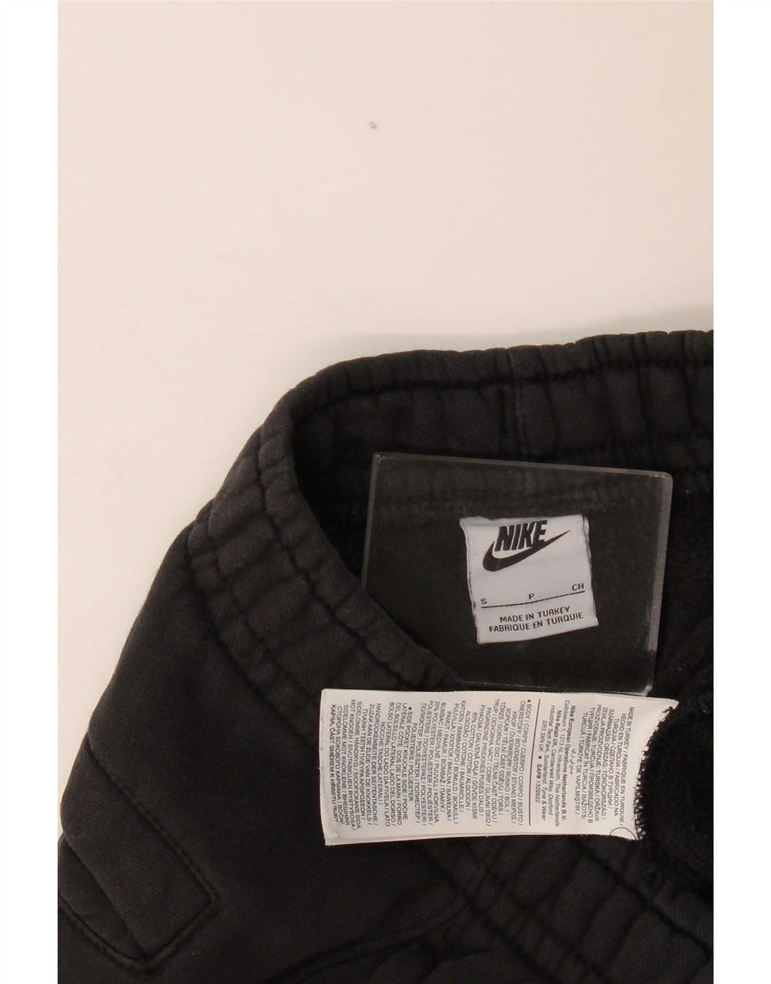 Nike masculino gráfico agasalho calças joggers pequeno algodão preto