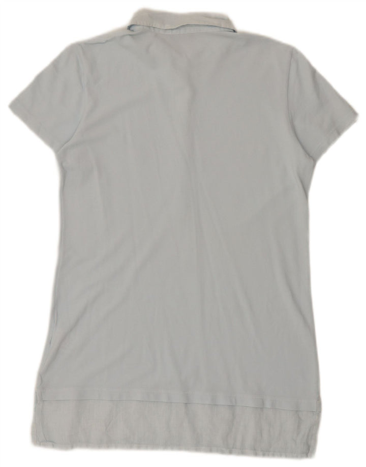 Vestido polo feminino Fred Perry Reino Unido 12 algodão azul médio