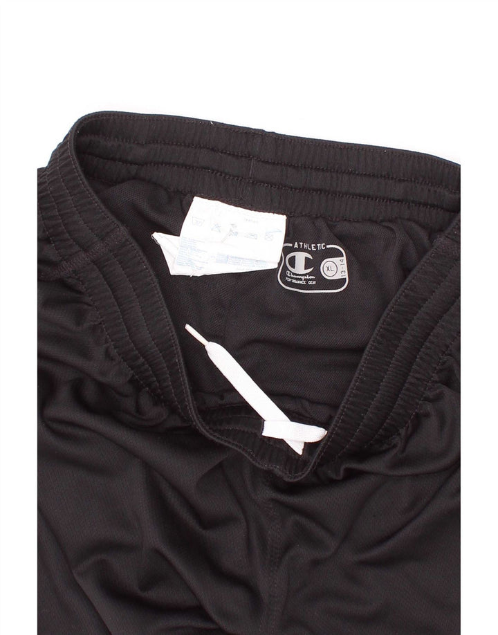 Shorts esportivos Champion Boys 13-14 anos XL preto poliéster