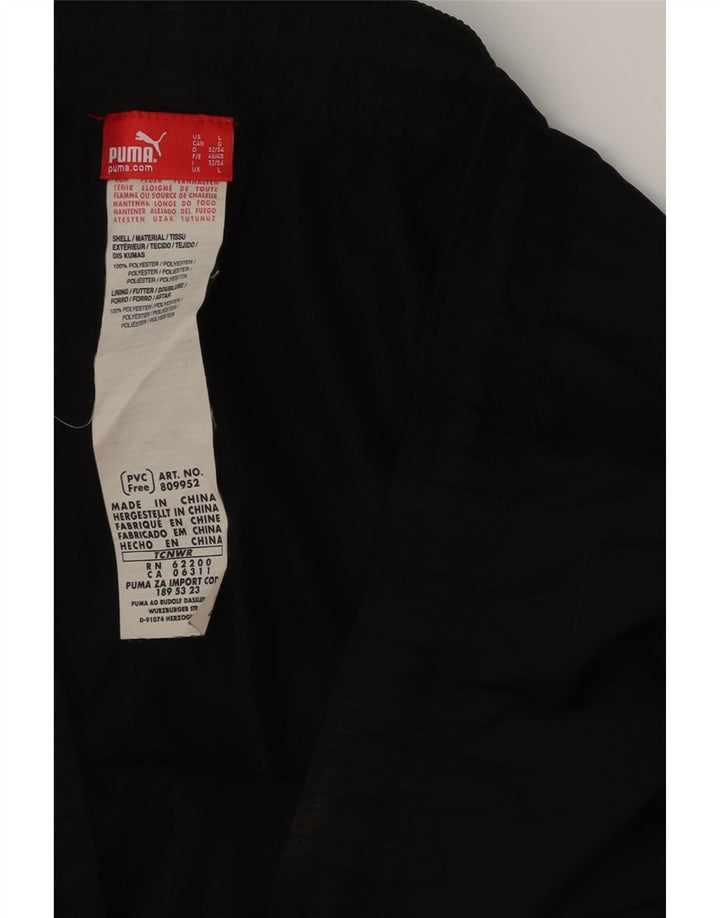 Calça de treino PUMA masculina Capri grande poliéster preto