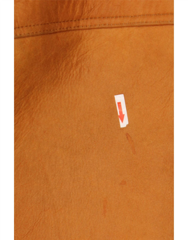 Jaqueta masculina vintage Shearling IT 48 marrom médio