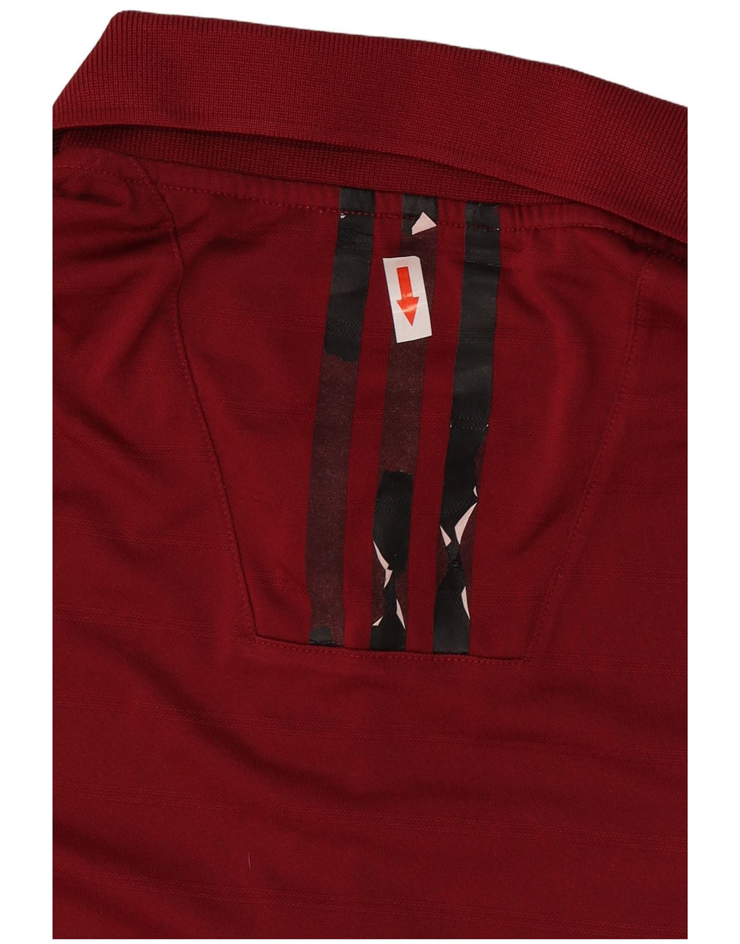 Adidas Mens Climalite Polo Grande Borgonha Listrado Poliéster